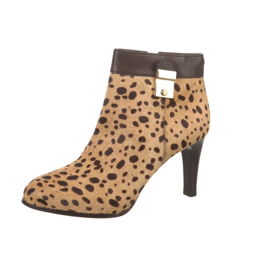 New Tory Burch Calf hair cheetah print Priscilla Boots, size 9 - Picture 2 of 16